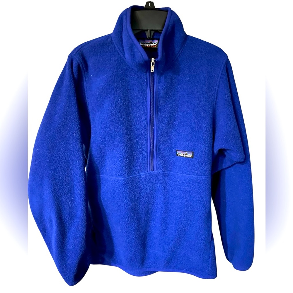 Patagonia Synchilla 3/4 zipper with front Kangaroo pocket Sz. XS EUC